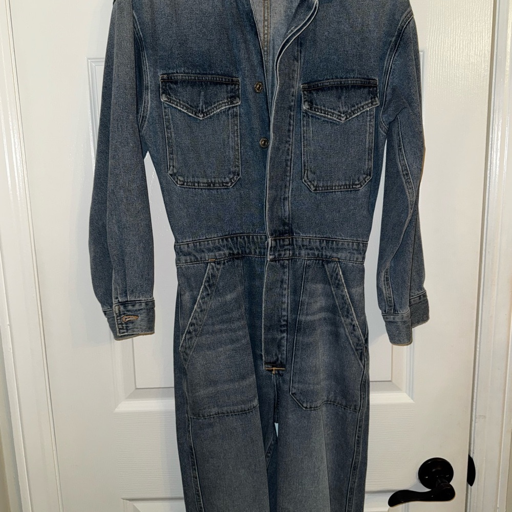 Citizens Of Humanity Light Blue Denim Jumpsuit